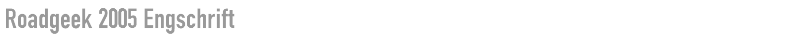 Roadgeek 2005 Engschrift font preview